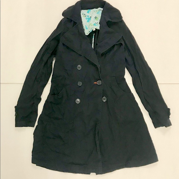 Jackets & Blazers - Host pick.🎉🥳One of a kind stylish navy blue trench coat. New worn once.